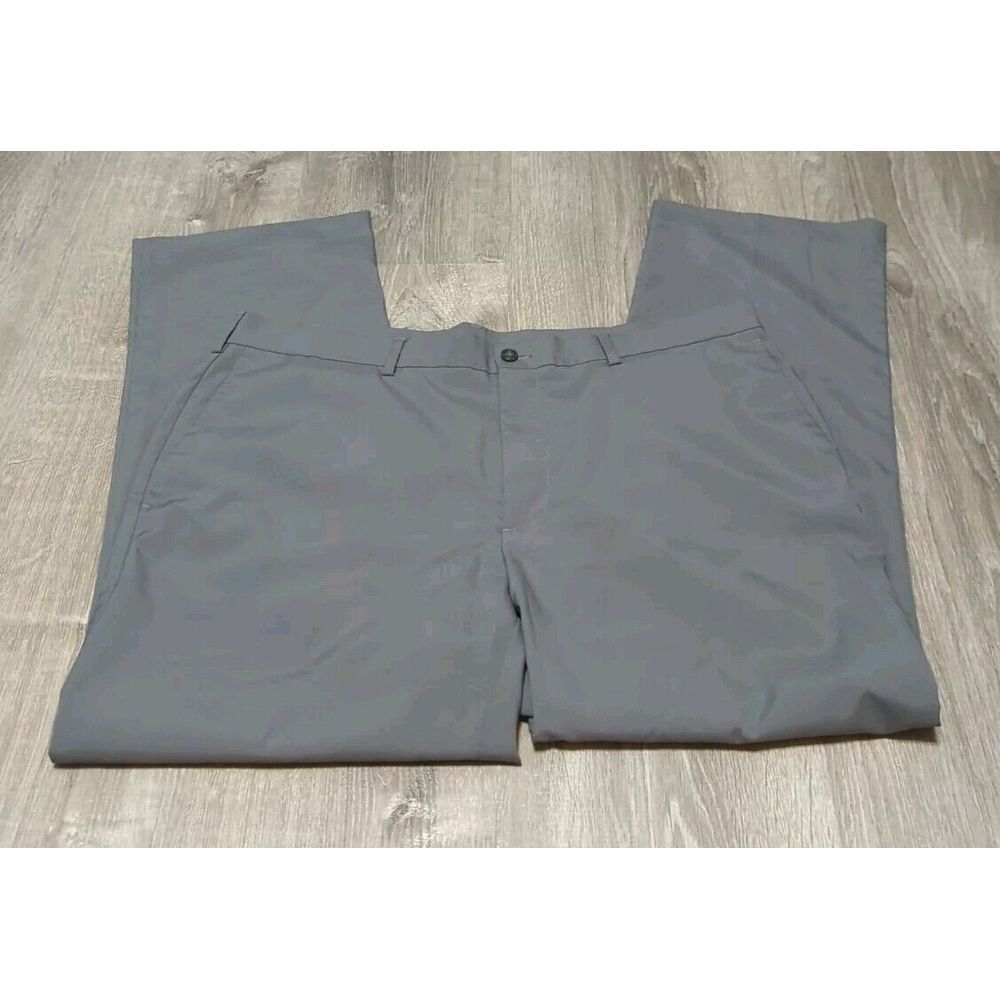 Pro Tour 38 x 30 Cool Play Mens Gray‎  Flat Front Golf Pants 553